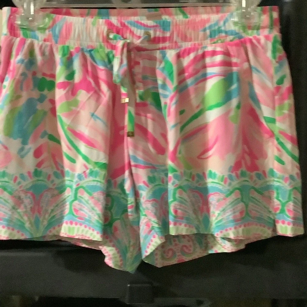 Lilly Pulitzer‎ Pink and Green High Waist Shorts